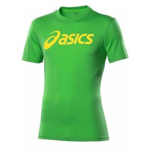 Asics SS Logo Tee 113186 0498 Yellow,Green