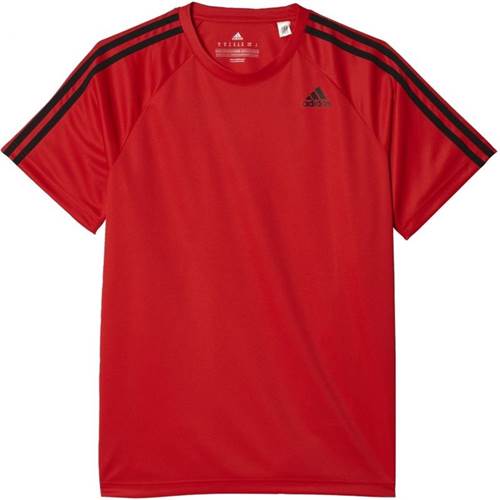 Adidas Designed 2 Move Tee 3 Stripes M Red