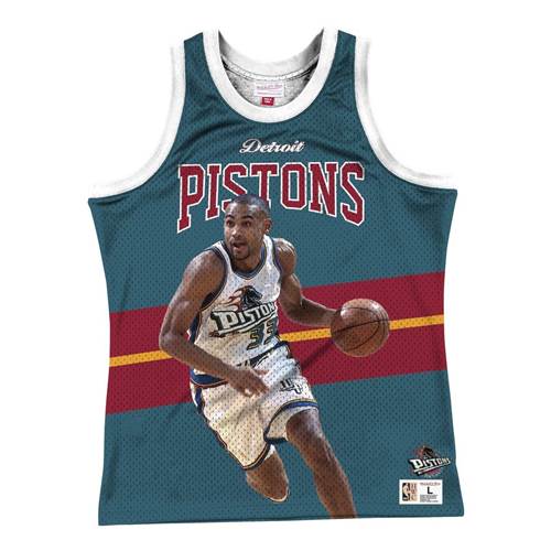 T-Shirt Mitchell & Ness Nba Detroit Pistons Grant Hill
