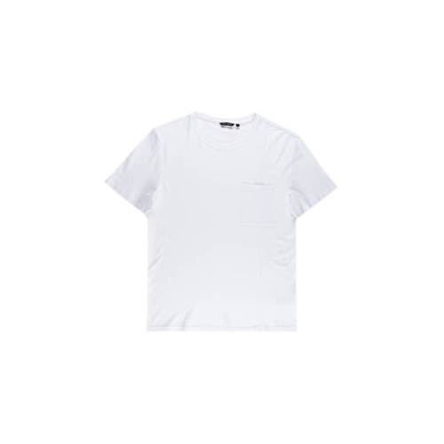 T-Shirt Antony Morato Tshirt Męski Super Slim Fit White