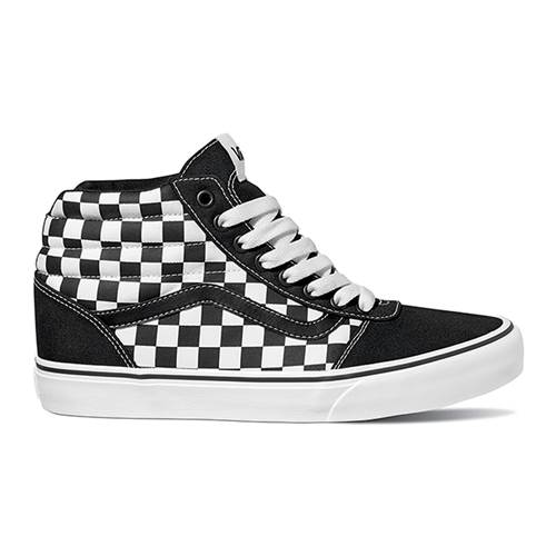Vans Old Skool High Checkerboard White,Black