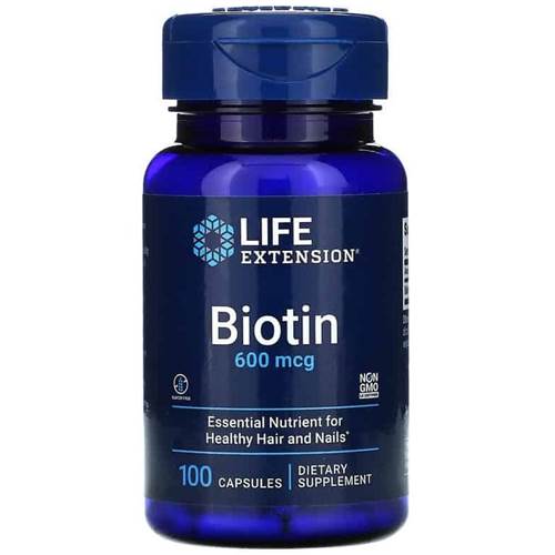 Dietary supplements Life Extension Biotin 100 Kaps
