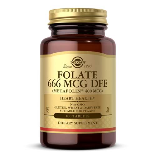 Dietary supplements Solgar Folate Metafolin 400 Mcg