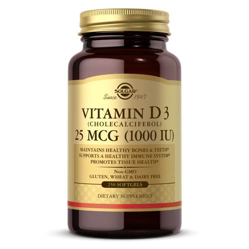 Dietary supplements Solgar Witamin D3 1000 IU 25 Mcg