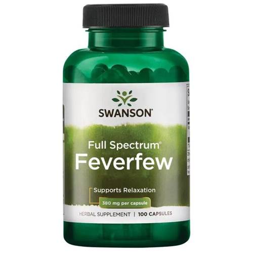 Dietary supplements Swanson Full Spectrum Feverfew 380 MG
