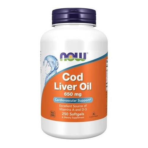 Dietary supplements NOW Foods Cod Liver Oil Tran 650 MG