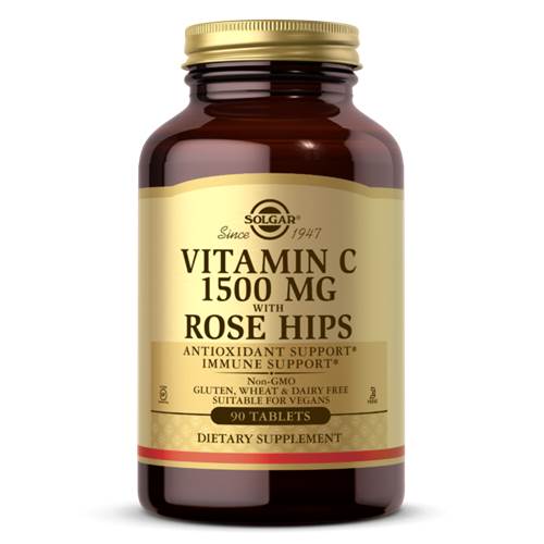 Dietary supplements Solgar Vitamin C 1500 MG With Rose Hips