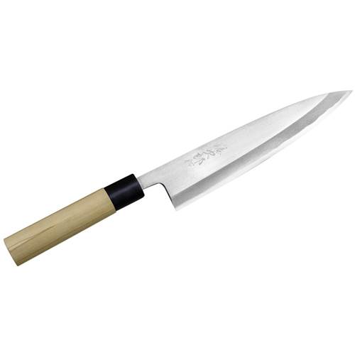 Knives Tojiro Shirogami 21 CM Beżowy Nóż Deba ZE Stali Węglowej