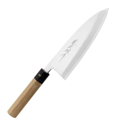 Knives Tojiro Aogami Damascus 21 CM Nóż Deba ZE Stali Węglowej