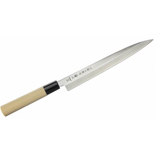 Knives Tojiro Nóż Yanagi Sashimi Stalowy Zen Dąb Kremowy 21 CM