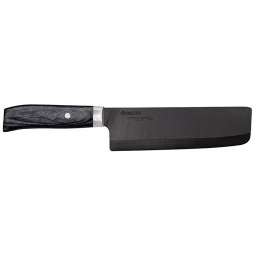 Knives Kyocera Japan Nakiri 16 CM Czarny Nóż Japoński Nakiri Ceramiczny