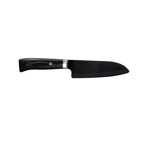 Knives Kyocera Japan 14 CM Czarny Nóż Santoku Ceramiczny