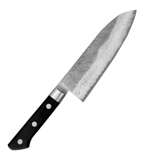 Knives Tojiro Atelier Forged VG10 17 CM Nóż Santoku ZE Stali Nierdzewnej