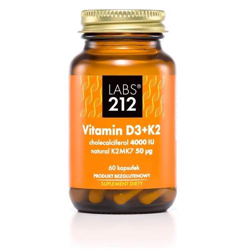 Dietary supplements Labs212 Vitamin D3 4000 Iu I K2